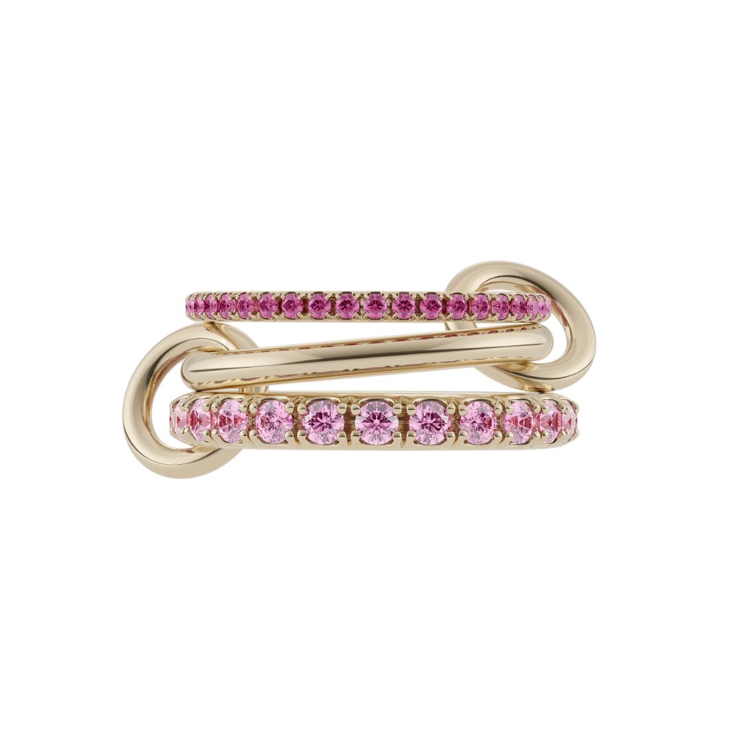 Spinelli Kilcollin 18k Yellow Gold And Pink Sapphire Norah Ring